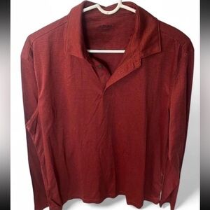 UNTUCKit Men's Deep Red Casual Button Down Shirt